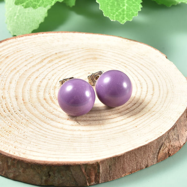 Phosphosiderit Ohrstecker, 925 Silber rhodiniert, ca. 14,50 ct image number 1