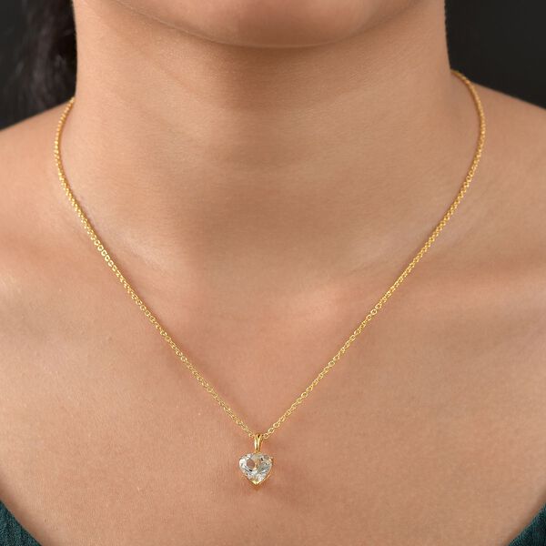 AA Prasiolith Anhänger 71cm Kette - 1 ct. image number 3