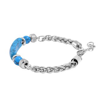 Blaues Howlit-Armband, 18 cm - 25 ct.