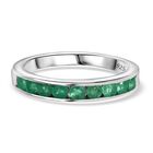 Kagem sambischer Smaragd-Ring, 925 Silber rhodiniert - 0,73 ct. image number 0
