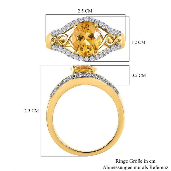 Premium brasilianischer Heliodor und Zirkon-Ring - 1,92 ct. image number 7