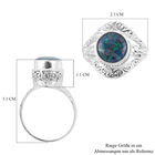Royal Bali Kollektion - Mosaik Opal Ring in 925 Silber - 2,48 ct. image number 5