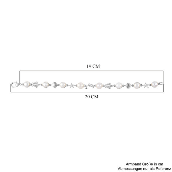 EVER TRUE Süßwasser Perle (7.5-8 mm) Armband ca. 19 cm Nickelfreies Messing 21.31 ct image number 3