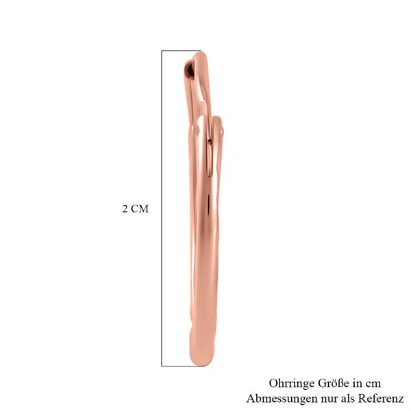 925 Silber ros&eacute;vergoldetOhrringe ca. 1,08g image number 5