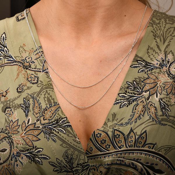 Italienische Kette, 925 Silber, ca. 150 cm ca. 6,50g image number 2