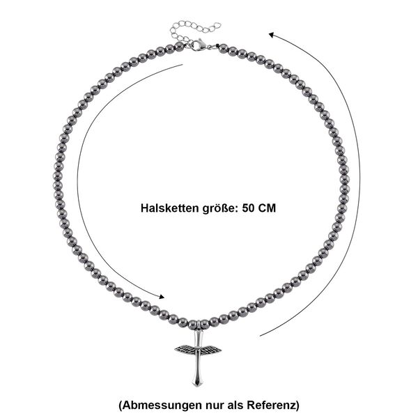 Terahertz Halskette ca. 18 cm + 5 cm Extender, 316L Edelstahl ca. 85,00 ct. image number 7