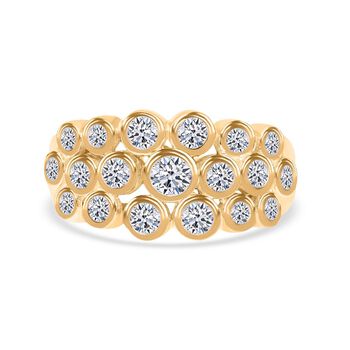 LUXURIANT SGL zertifizierter VS-EF Labor Diamant Ring in 417 Gold - 1 ct.