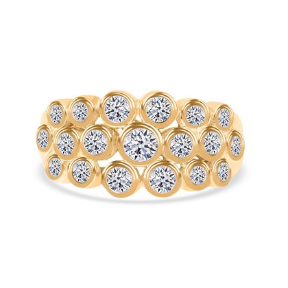 LUXURIANT DIAMOND - Lab Grown Diamant VS-EF SGL zertifiziert Ring 417 Gold (Gr&ouml;&szlig;e 18.00) ca. 1,00 ct