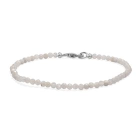 Weißes Mondstein 19cm Armband - 15 ct.