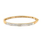 Weißer Diamant Armreif ca. 19 cm Messing