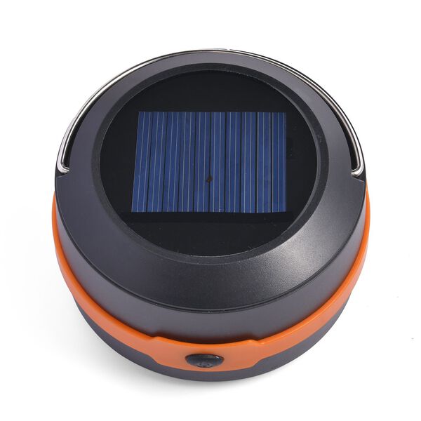 Wiederaufladbare LED-Solar-Campingleuchte, Orange image number 9