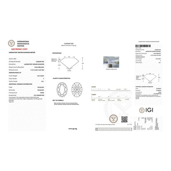 LUXURIANT DIAMOND - Lab Grown Diamant VS1-F IGI zertifiziert Ring 950 Platin (Gr&ouml;&szlig;e 18.00) ca. 1.85 ct image number 8