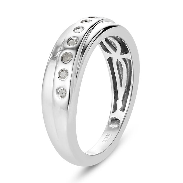 Wei&szlig;er Diamant P Ringe 925 Silber ca. 0,20 ct. image number 5