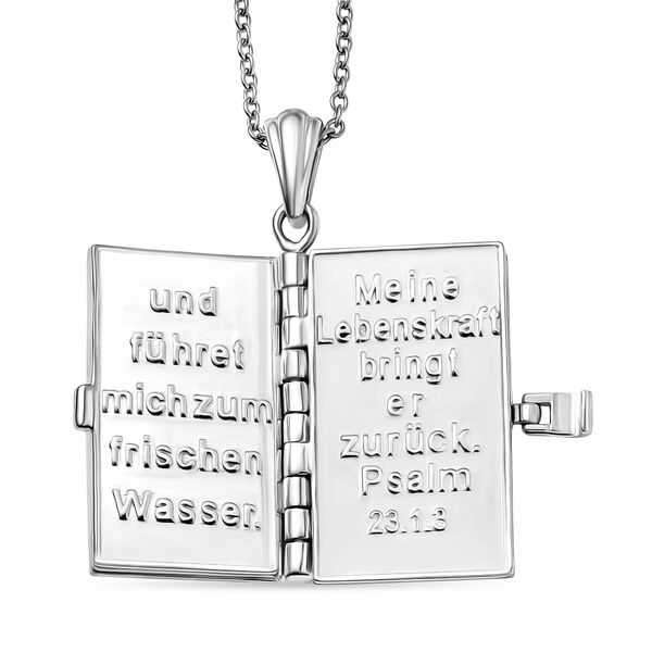 AA Feueropal heiliger Bibel-Anhänger mit 45cm Kette - 0,65 ct. image number 7