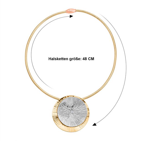 Bicolor Halskette ca. 48 cm ca. 38,40g image number 7