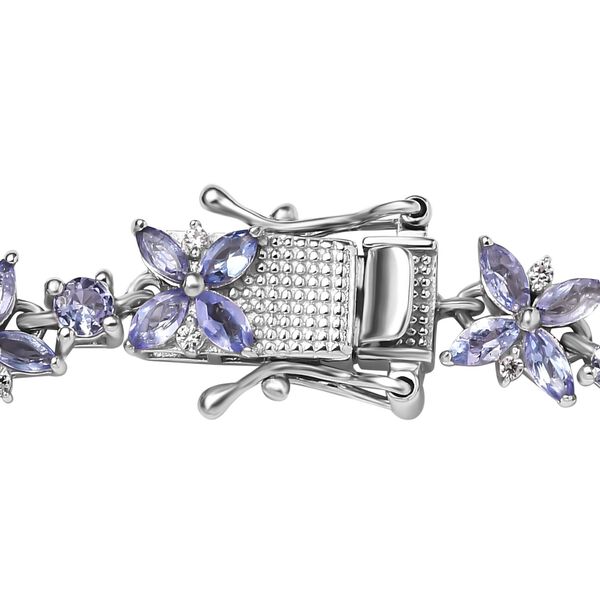 Tansanit und Zirkon Armband image number 4