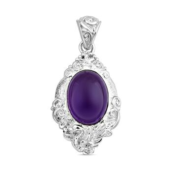 Royal Bali - Afrikanischer Amethyst Anh&auml;nger, 925 Silber, ca. 12.00 ct