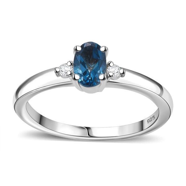 London Blautopas und Zirkon Schmuckset - 1,98 ct. image number 4