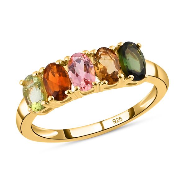 Natürlicher Mehrfach-Turmalin-Ring - 1,12 ct. image number 4