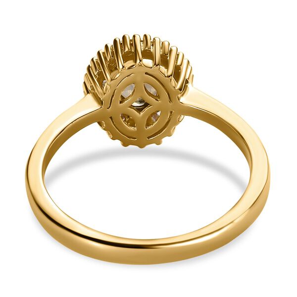 AA natürlicher goldener Tansanit und Diamant-Ring - 0,99 ct. image number 5