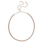 Schlangen Halskette, Edelstahl, ca. 45 cm, roséfarben ca. 39,47g