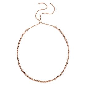 Box-Halskette in Roségoldton, 45 cm - 39,47g