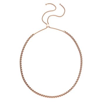 Box-Halskette in Ros&eacute;goldton, 45 cm - 39,47g