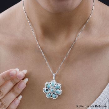Sierra Nevada T&uuml;rkis Cluster Anh&auml;nger- 9,04 ct.