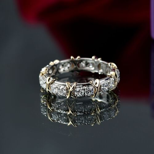LUXURIANT DIAMOND - Lab Grown Diamant Ring 950 Platin und 585 Gelbgold (Größe 17.00) ca. 1.00 ct image number 1