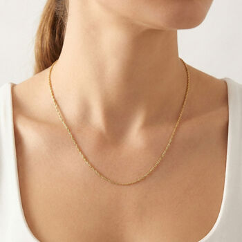 ROCK D/C 925 Silber vergoldet Halskette ca. 45 cm ca. 2,04g