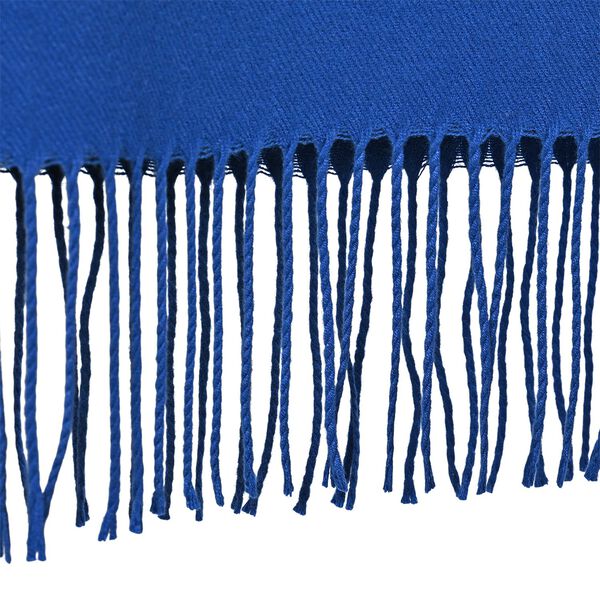Eleganter Ombre-Schal mit Fransen, 68x180 cm, Meerblau image number 5