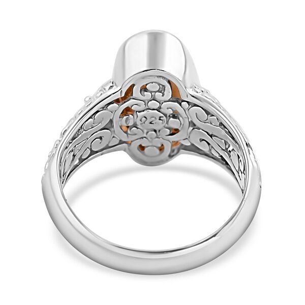 Royal Bali - Citrin Ring, 925 Silber, (Größe 20.00), ca. 7.67 ct image number 4