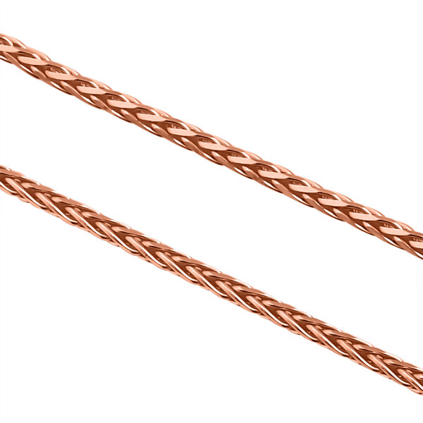 Italienische Spigakette, 925 Silber rosévergoldet, ca. 75 cm, ca. 6,20g image number 1