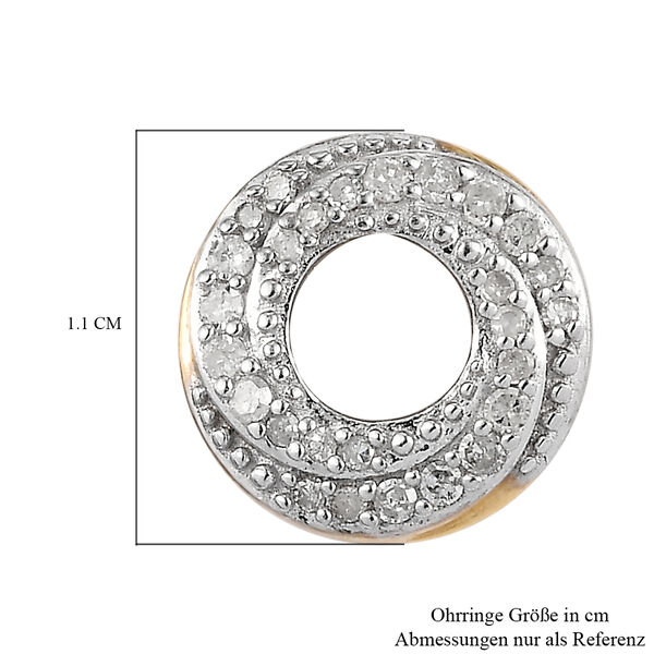 Diamant-Ohrstecker in Silber image number 5