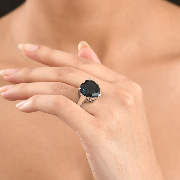D'Joy London Blautopas Ring - 16,77 ct. image number 3
