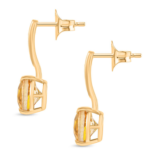 D'Joy Sphaleros Quarz, Wei&szlig;er Zirkon Schmuckset 925 Silber 750 Gelb Vergoldet (Gr&ouml;&szlig;e 17) ca. 4,62 ct. image number 8