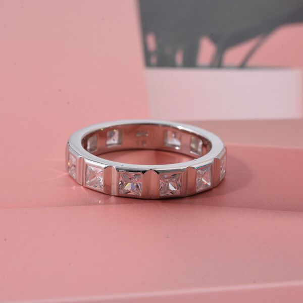 Lustro Stella Weißer Zirkonia Ring 925 Silber rhodiniert (Größe 17.00) image number 1
