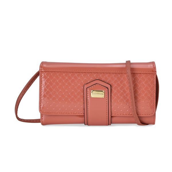 Crossbody Tasche, 10 Kartenf&auml;cher, Wassermelonenrot