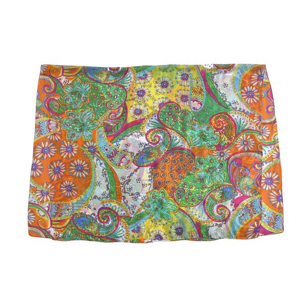 LA MAREY - bedruckter Seidenschal, 180x110 cm, Paisley Muster image number 2