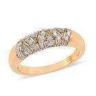 Diamant-Ring, 925 Silber Gelbgold Vermeil  ca. 0,25 ct image number 3