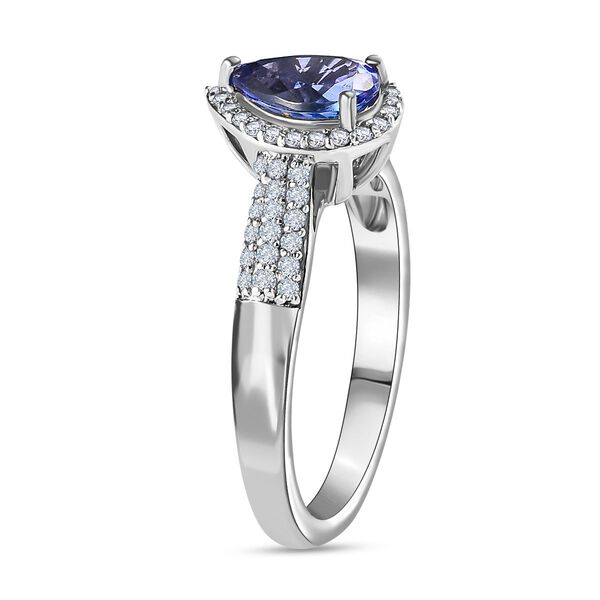 AA Tansanit und Zirkon Ring - 1.34 ct. image number 5