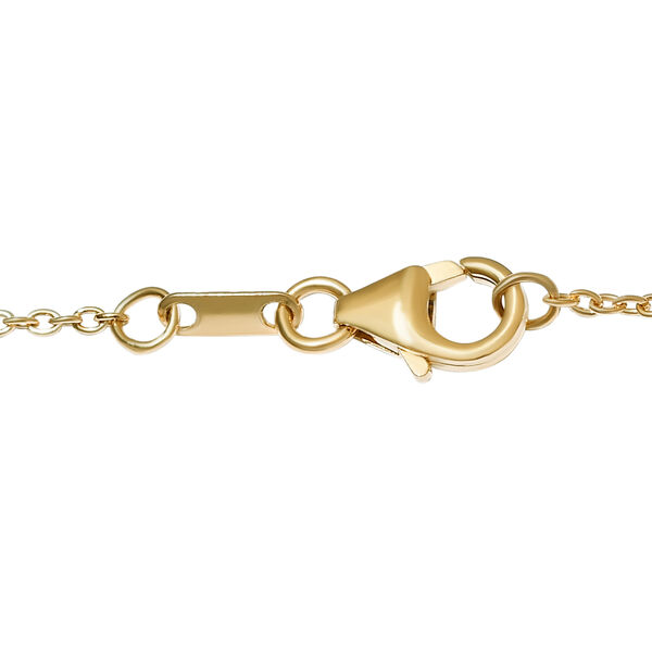 AA &auml;thiopisches Smaragd und wei&szlig;es Zirkon Collier, ca. 45 cm, 925 Silber Gelbgold Vermeil ca. 1.48 ct image number 5