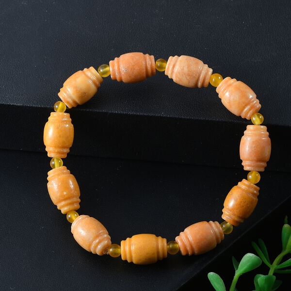 Gelber Aventurin, Gelber Quarzit Armband Flexibles cm ca. 130.00 ct image number 1