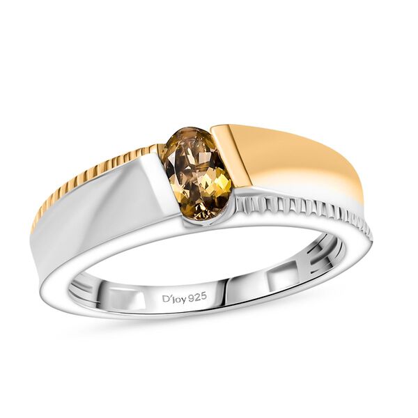 D&rsquo;Joy AA nat&uuml;rlicher goldener Tansanit zweifarbiger Ring  - 0,43 ct image number 3