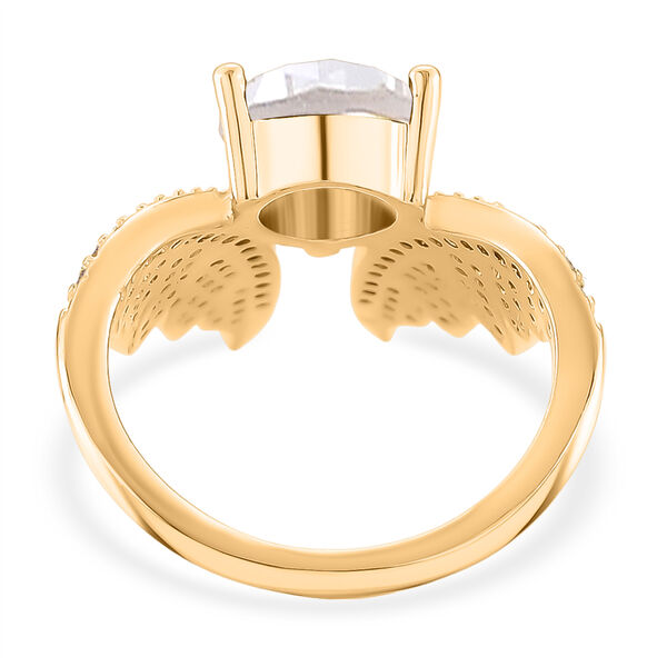 Wei&szlig;er Zirkonia Engelsfl&uuml;gel-Ring image number 5