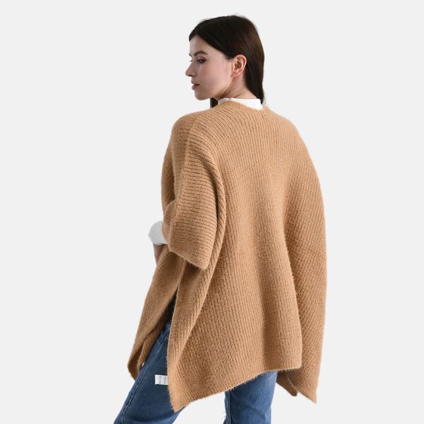 Cardigan im Casual-Chic mit offenen Seiten und Taschen, Einheitsgröße, Braun image number 4