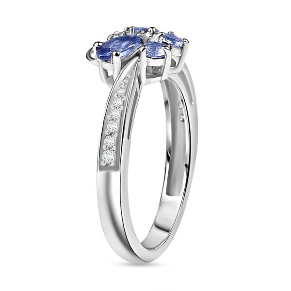 Tansanit und Zirkon Ring  - 0,86 ct. image number 5