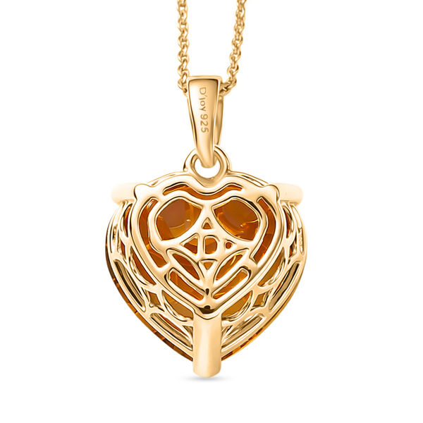 D'Joy AA Citrin Anh&auml;nger mit 50cm Kette - 9,60 ct. image number 4