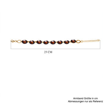 Brauner Kristall Armband ca. 19 cm  Std Gelb