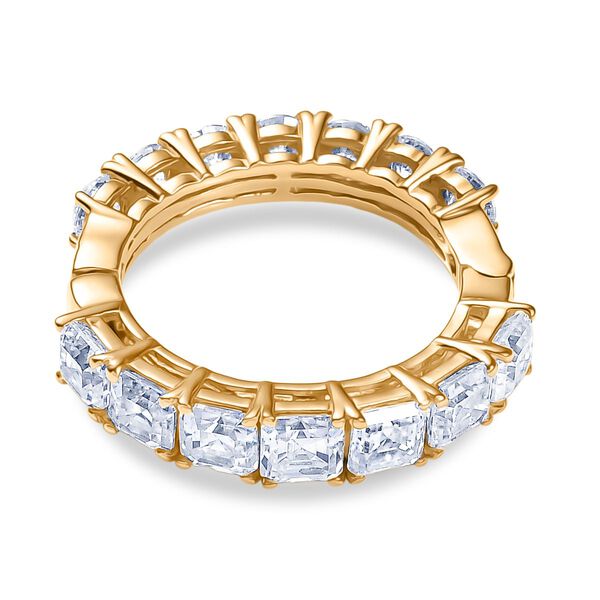 D'Joy Moissanit Ring 925 Silber 750 Gelbgold Vermeil (Gr&ouml;&szlig;e 17.00) ca. 3,51 ct image number 5